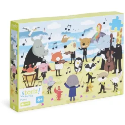 Puzzle enfant 100 pièces orchestre animal