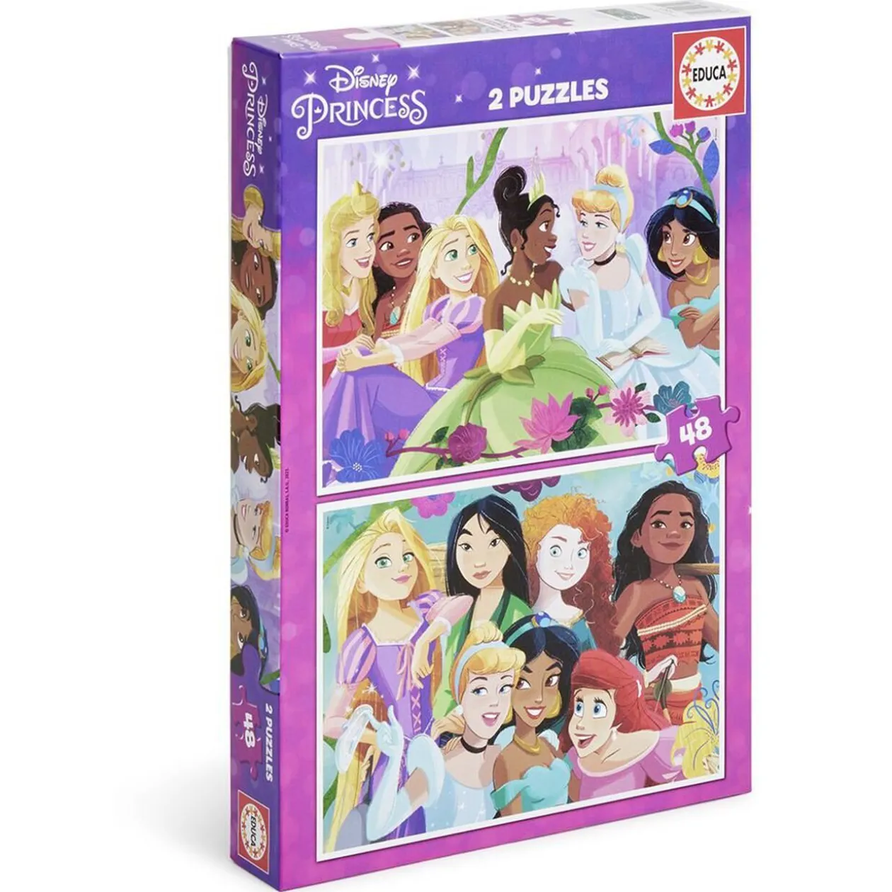 Puzzle enfant 48 pièces princesses Disney x2