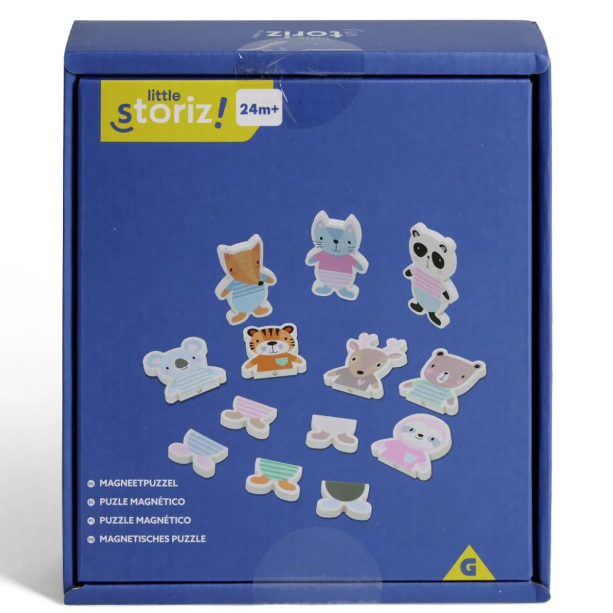 Puzzle magnétique animal en bois certifié FSC® 8 pièces