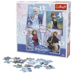 Puzzle Reine des neiges 4 en 1