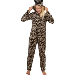 Pyjama combinaison chat léopard Taille L