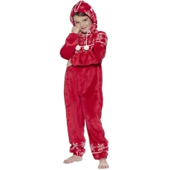 Pyjama combinaison de Noël enfant rouge blanc
