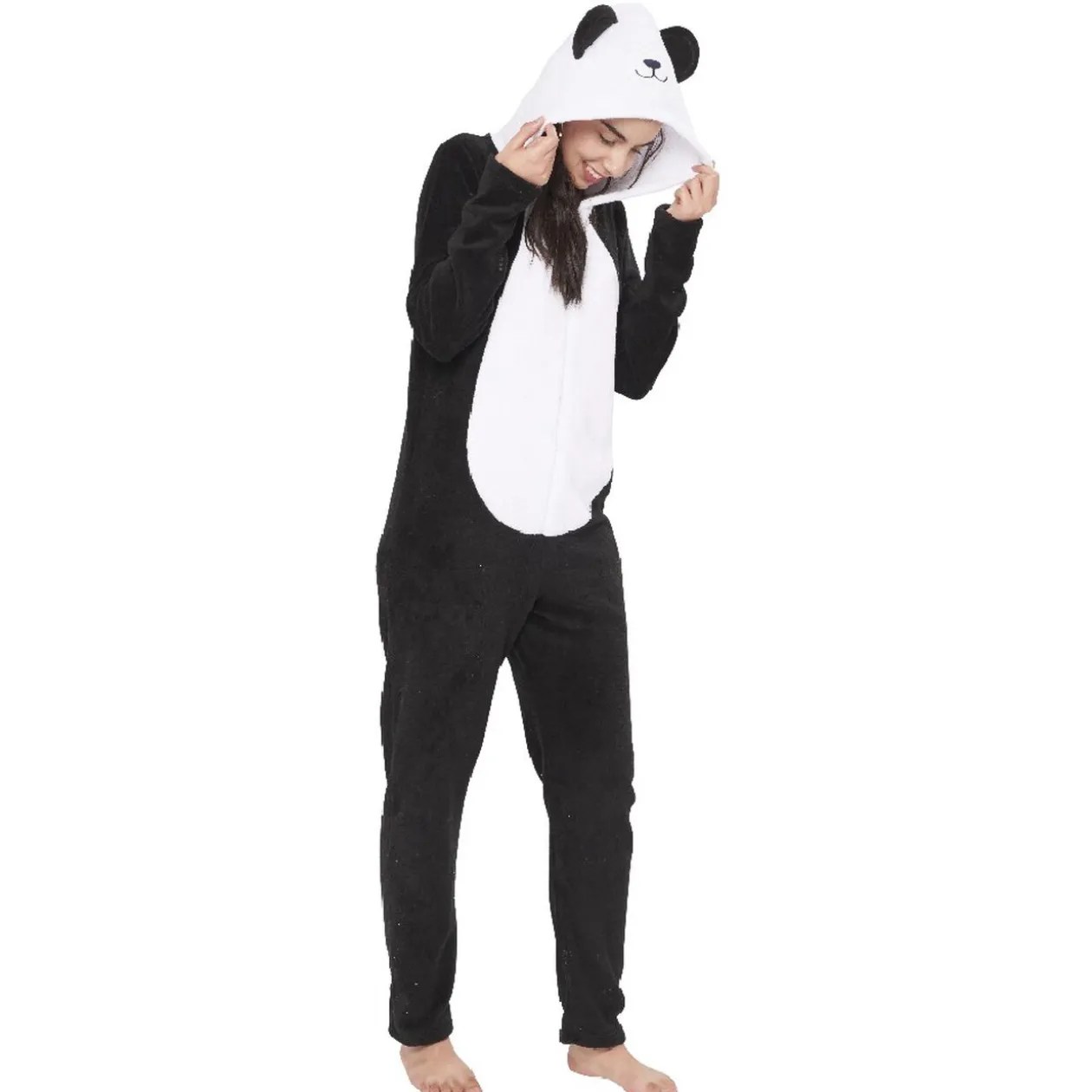Pyjama combinaison panda noir blanc femme Taille XS