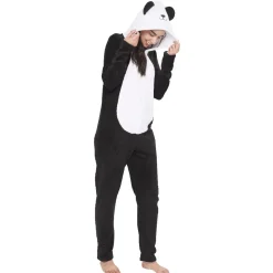 Pyjama combinaison panda noir blanc femme Taille M