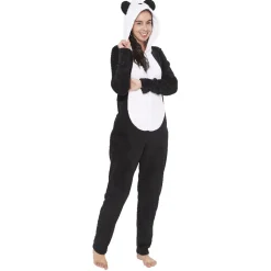 Pyjama combinaison panda noir blanc femme Taille L