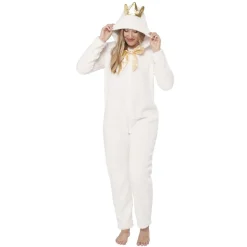 Pyjama combinaison princesse blanc doré femme Taille S