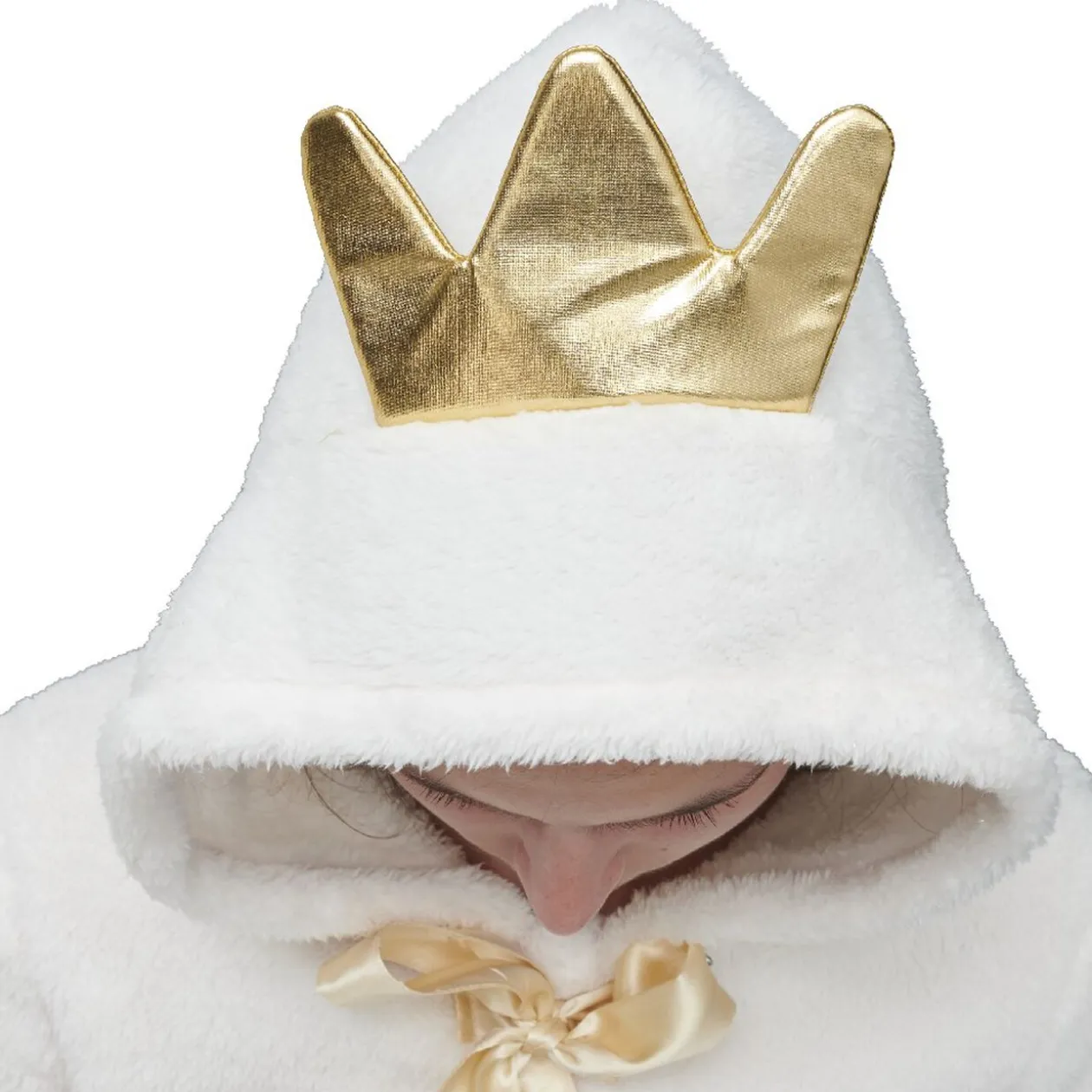 Pyjama combinaison princesse blanc doré femme Taille L