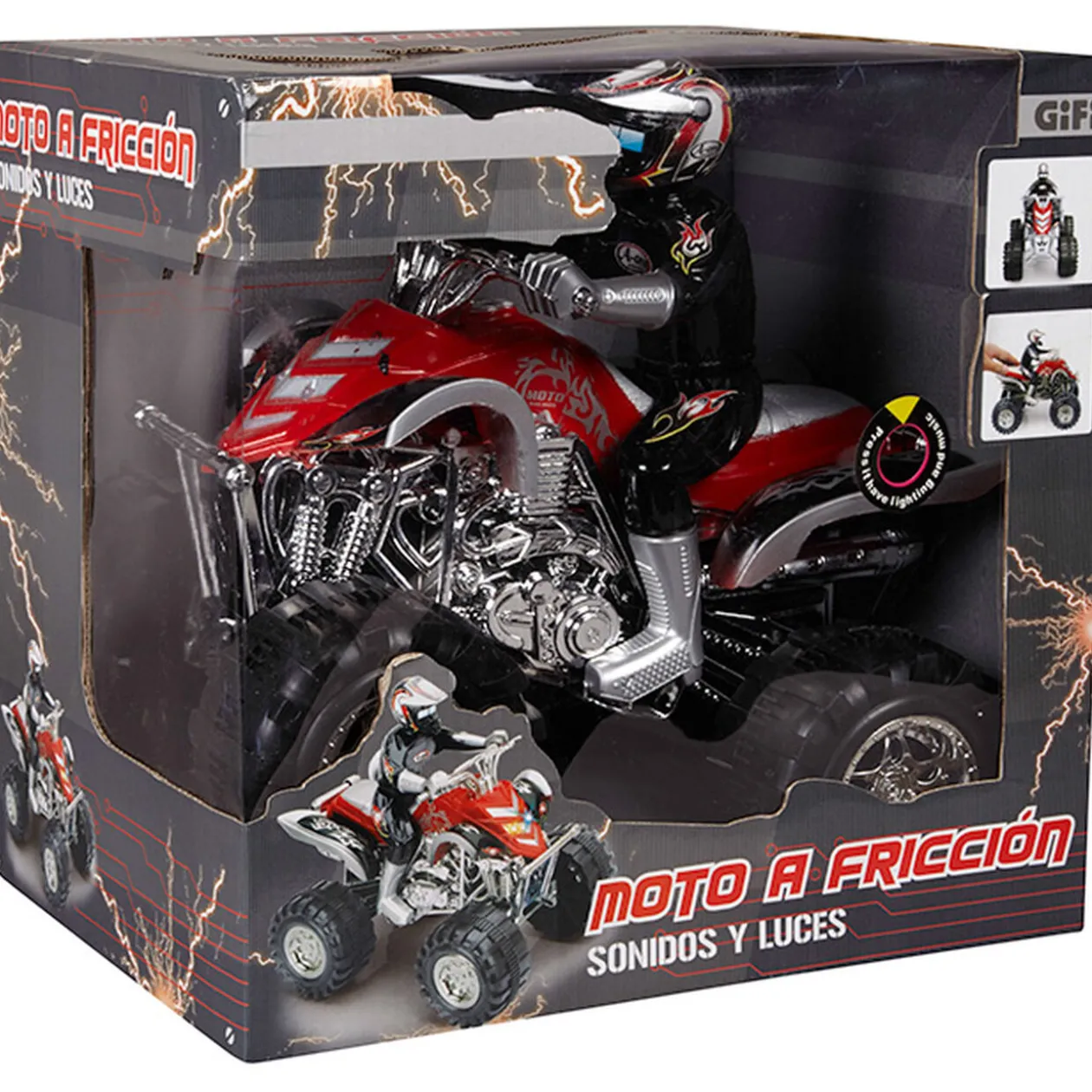 Quad à friction son et lumière