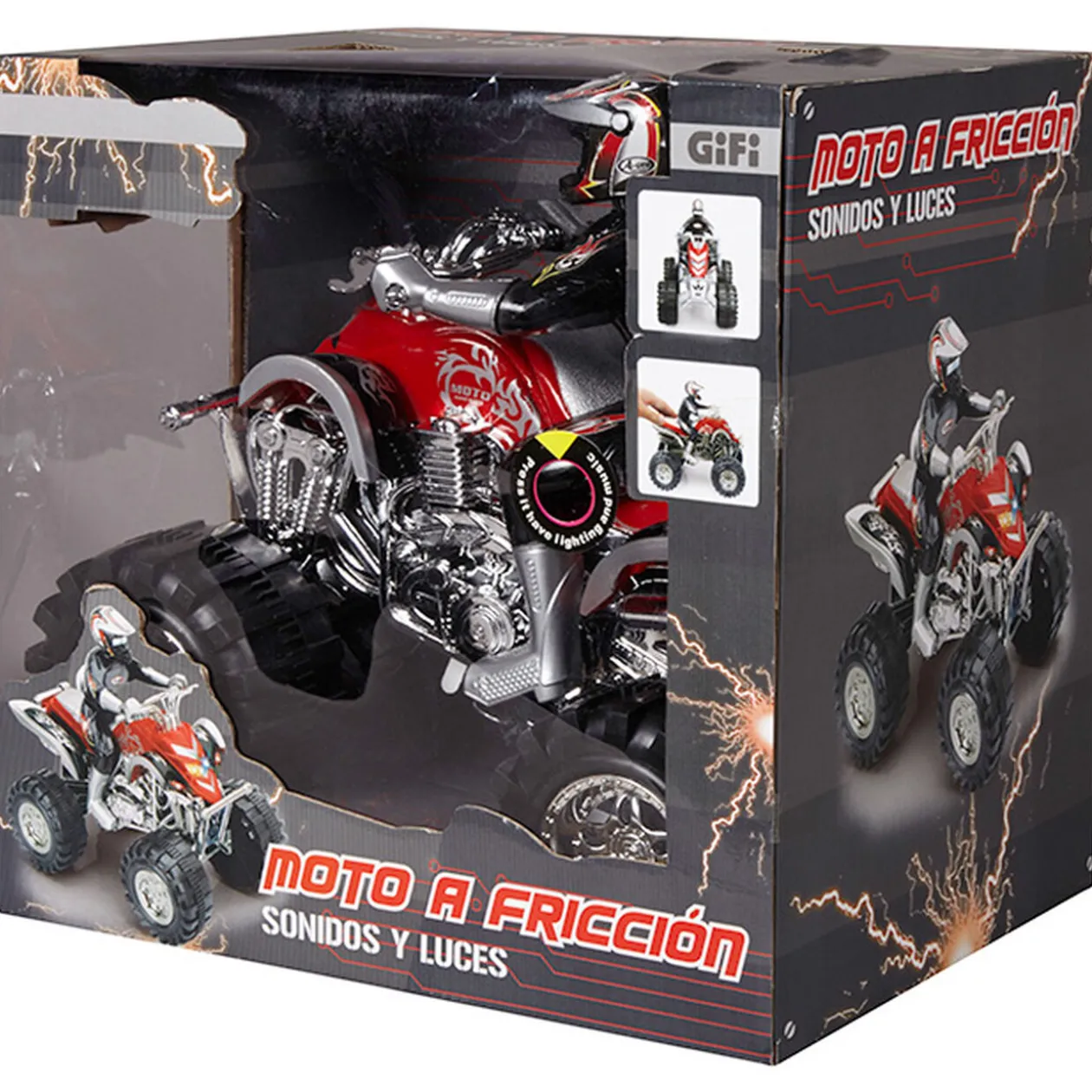 Quad à friction son et lumière