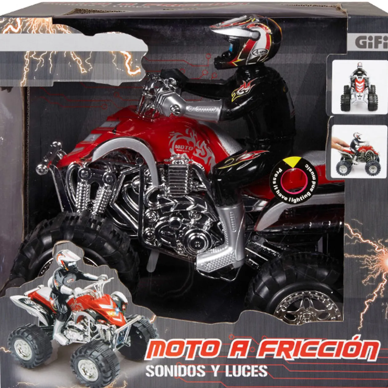 Quad à friction son et lumière