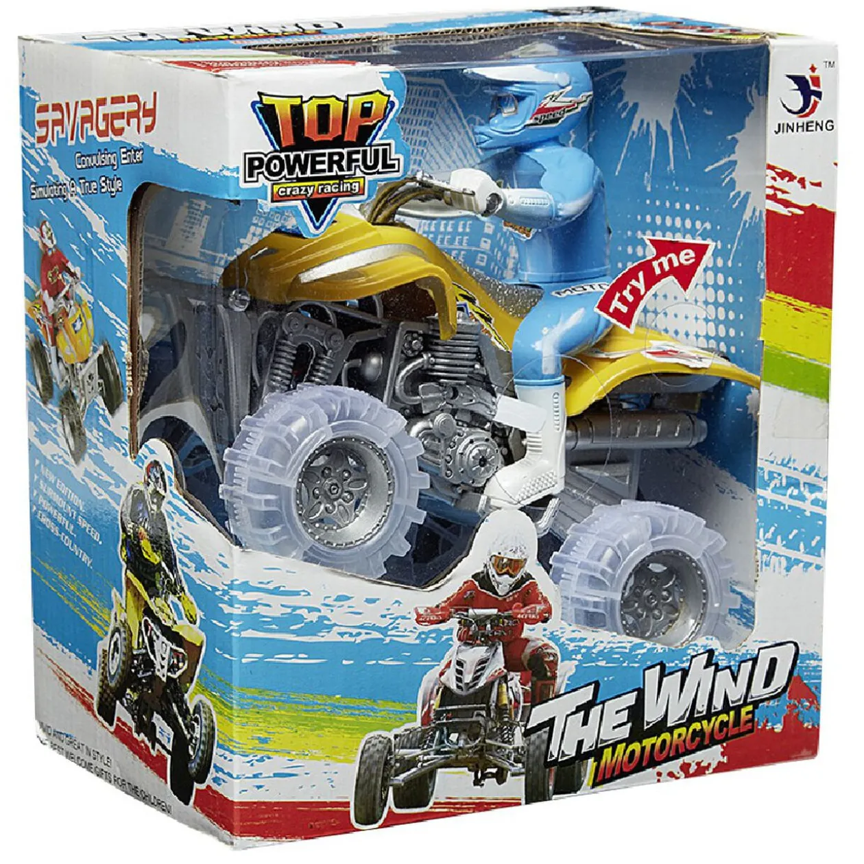 Quad à friction son et lumière + personnage