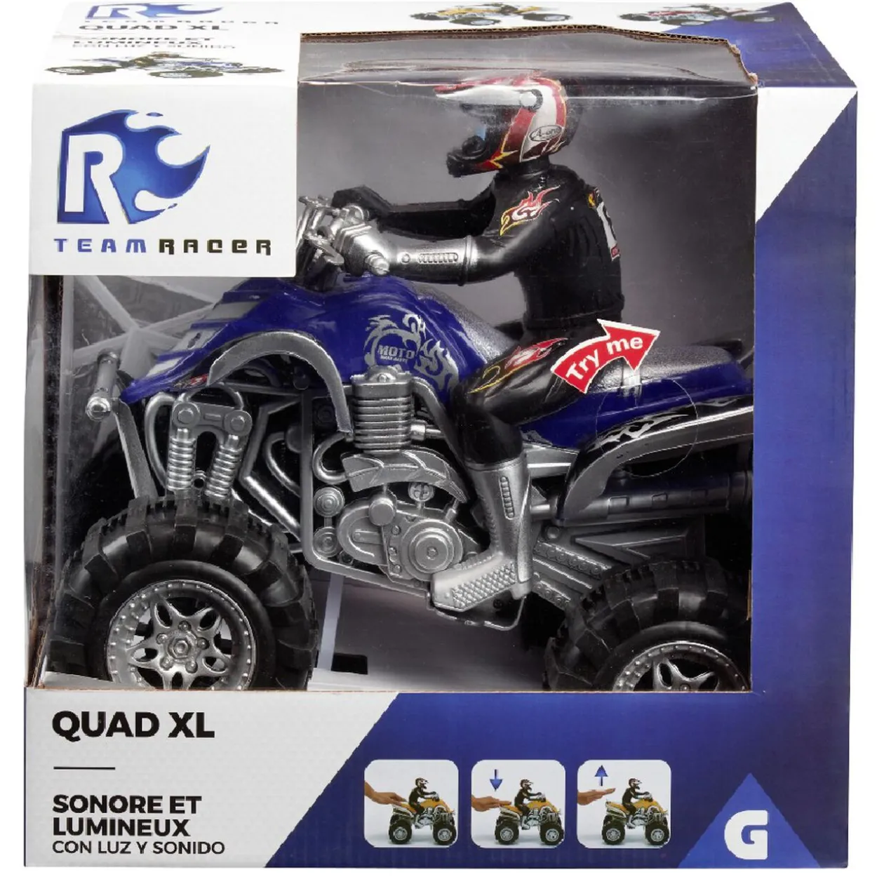 Quad friction son et lumière 3 coloris