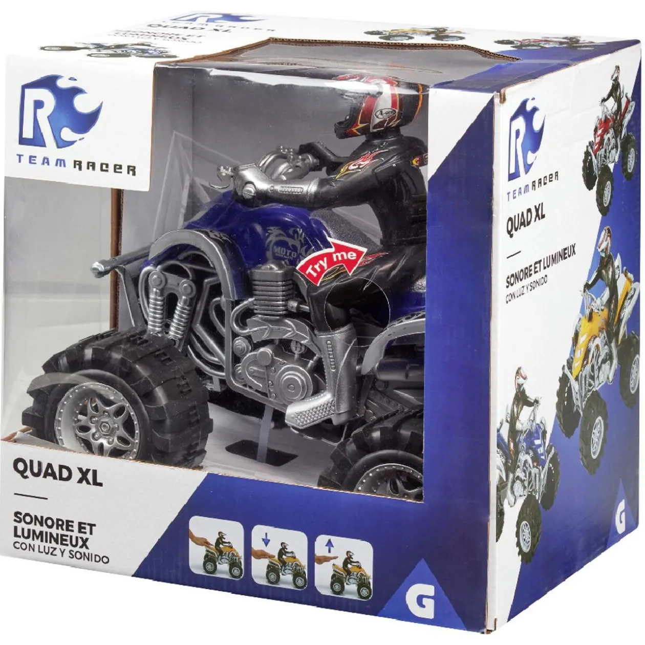 Quad friction son et lumière 3 coloris