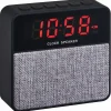 Radio réveil bluetooth Homday abs finition tissu noir gris