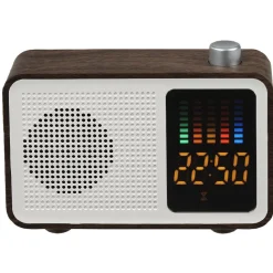 Radio réveil enceinte sans fil bluetooth LED Homday