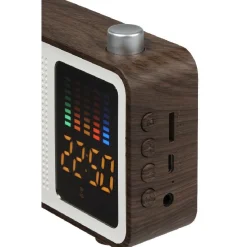 Radio réveil enceinte sans fil bluetooth LED Homday