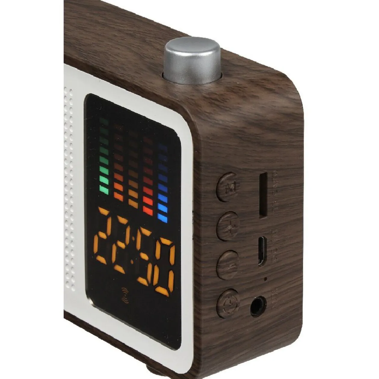 Radio réveil enceinte sans fil bluetooth LED Homday
