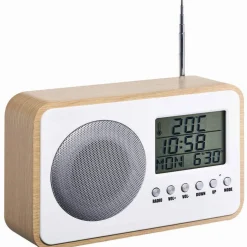 Radio réveil Homday X-Pert mdf effet bois