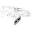 Rallonge 2 USB 1,5 m blanc