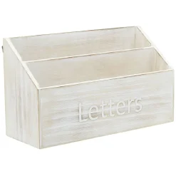 Range courrier 3 compartiments mdf naturel