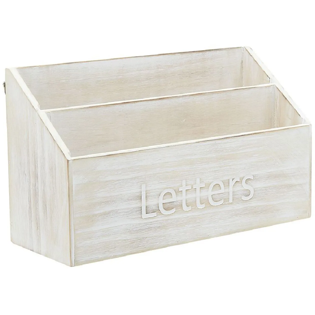 Range courrier 3 compartiments mdf naturel