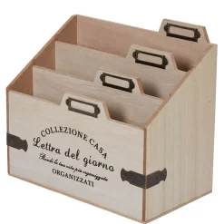Range courrier 3 niveaux bois naturel collection Dolce Vita