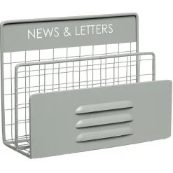 Range courrier en métal gris