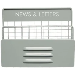 Range courrier en métal gris