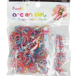 Recharge élastiques bracelet Arc en ciel Duo paillettes
