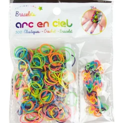 Recharge élastiques bracelet Arc en ciel Fluo