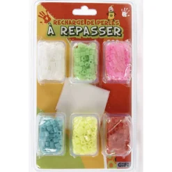 Recharge perles à repasser 6 couleurs - 600 perles