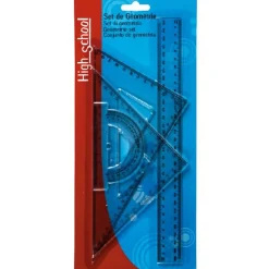 REGLE, LES 2 EQUERRES ET LE RAPPORTEUR