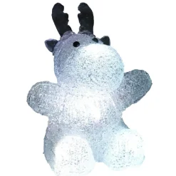 Renne lumineux multicolore h. 17 cm