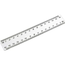 Règle transparente 15 cm