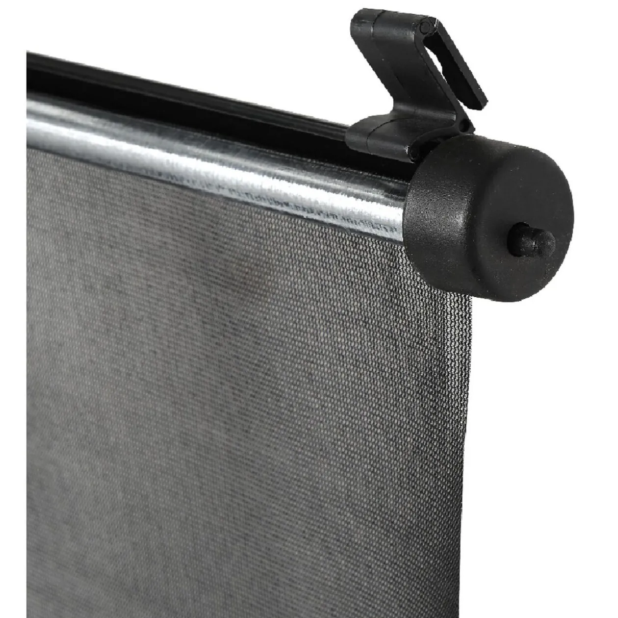 Rideau pare soleil enrouleur latéral noir x2