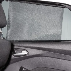 Rideau pare soleil enrouleur latéral noir x2