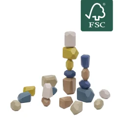 Rochers à empiler en bois