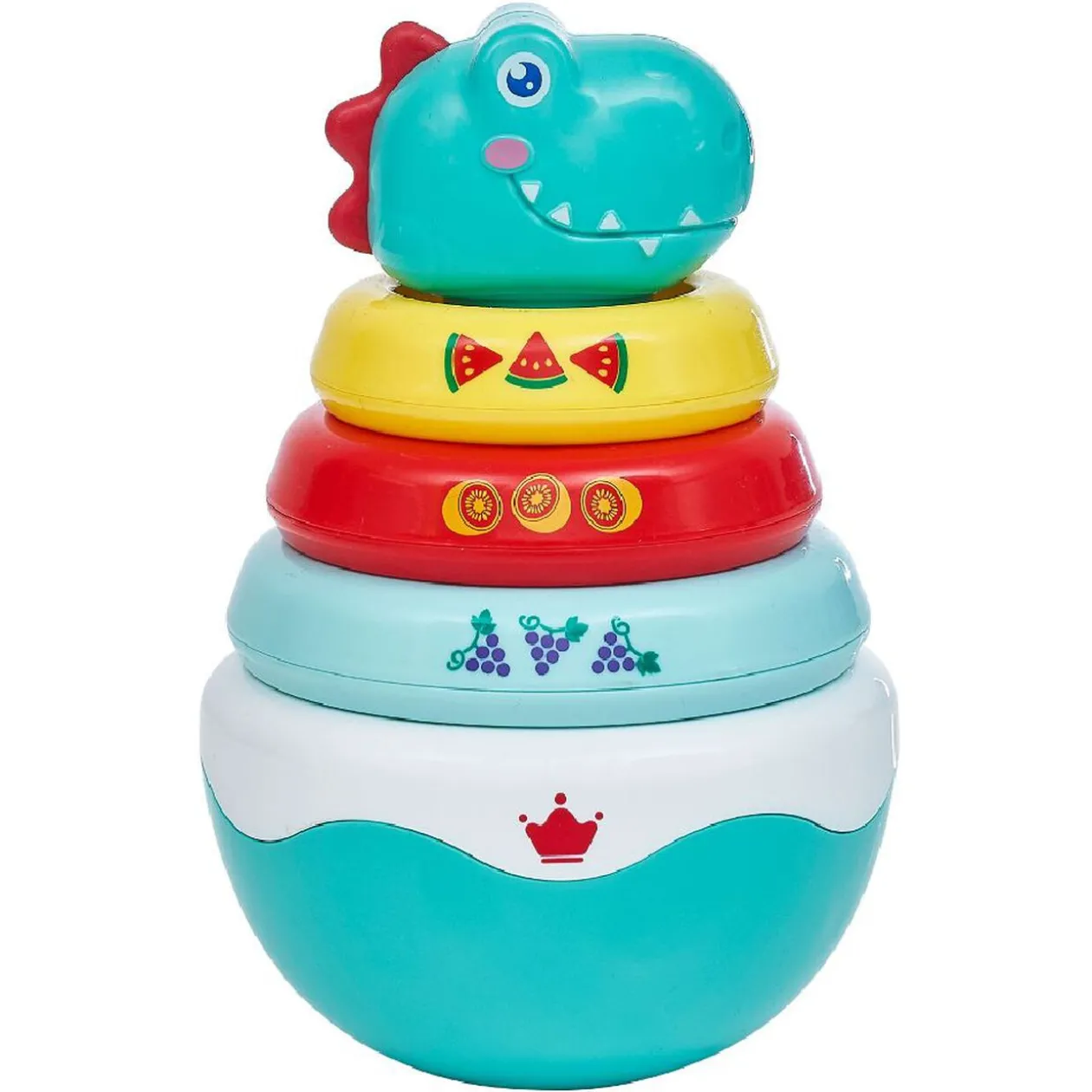 Roly Poly 2en1 culbuto et anneaux multicolore