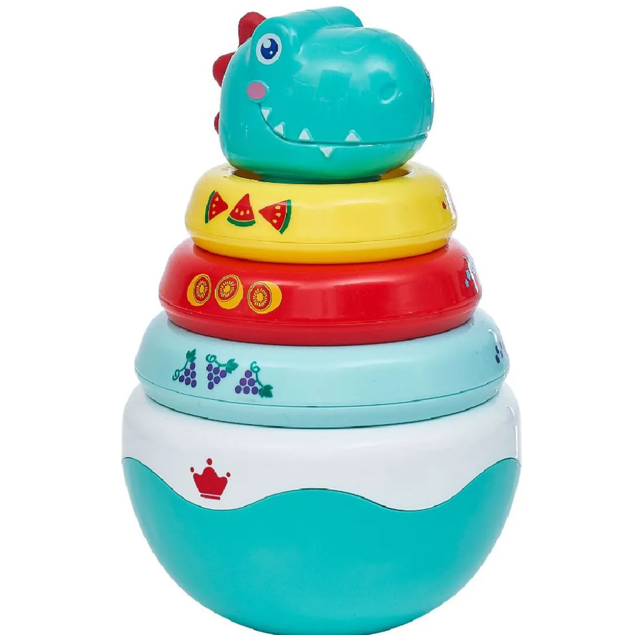 Roly Poly 2en1 culbuto et anneaux multicolore