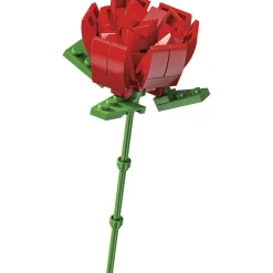 Rose fleur à construire H16cm 70 pièces - 4 modèles