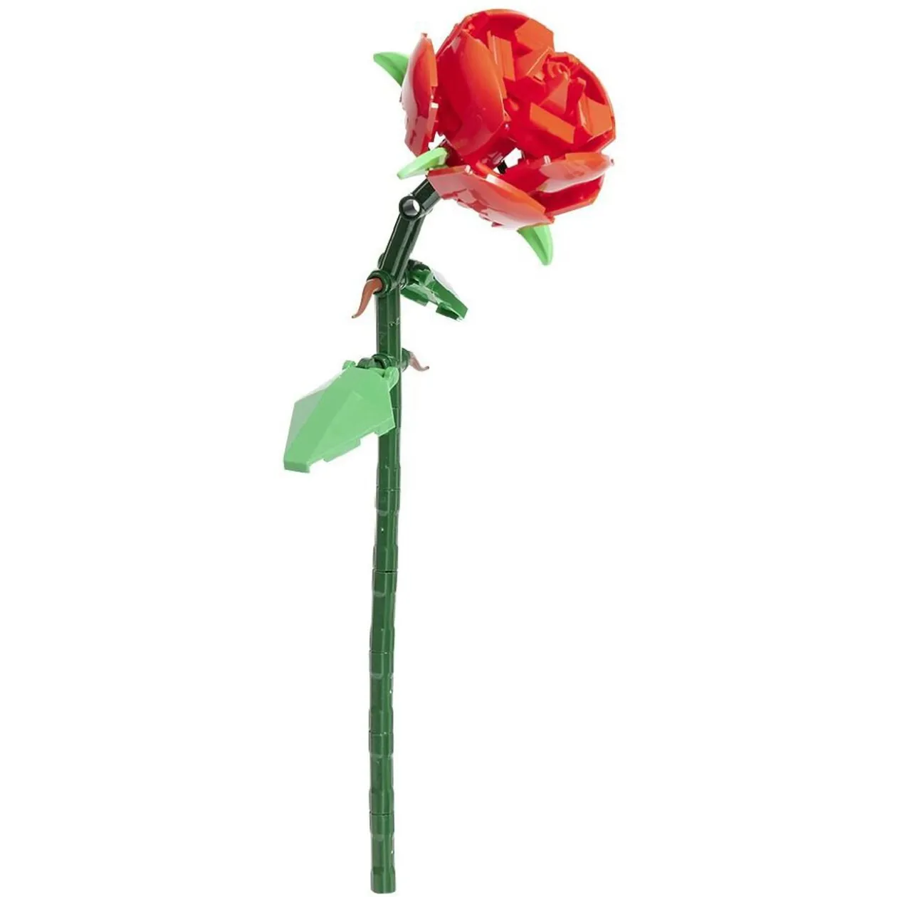 Rose fleur à construire H16cm 70 pièces - 4 modèles