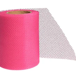 Rouleau de tulle rose fuchsia 20 m