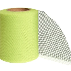 Rouleau de tulle vert anis 20 m