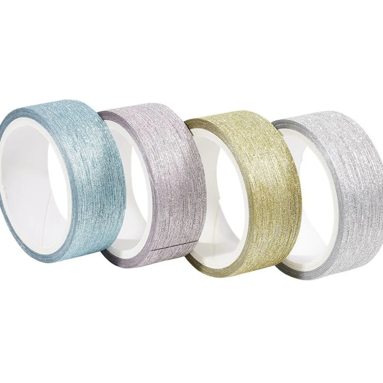 Ruban adhésif décoratif paillette multicolore x5 - 1,5x300cm