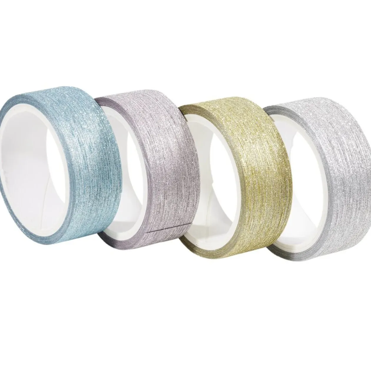 Ruban adhésif décoratif paillette multicolore x5 - 1,5x300cm