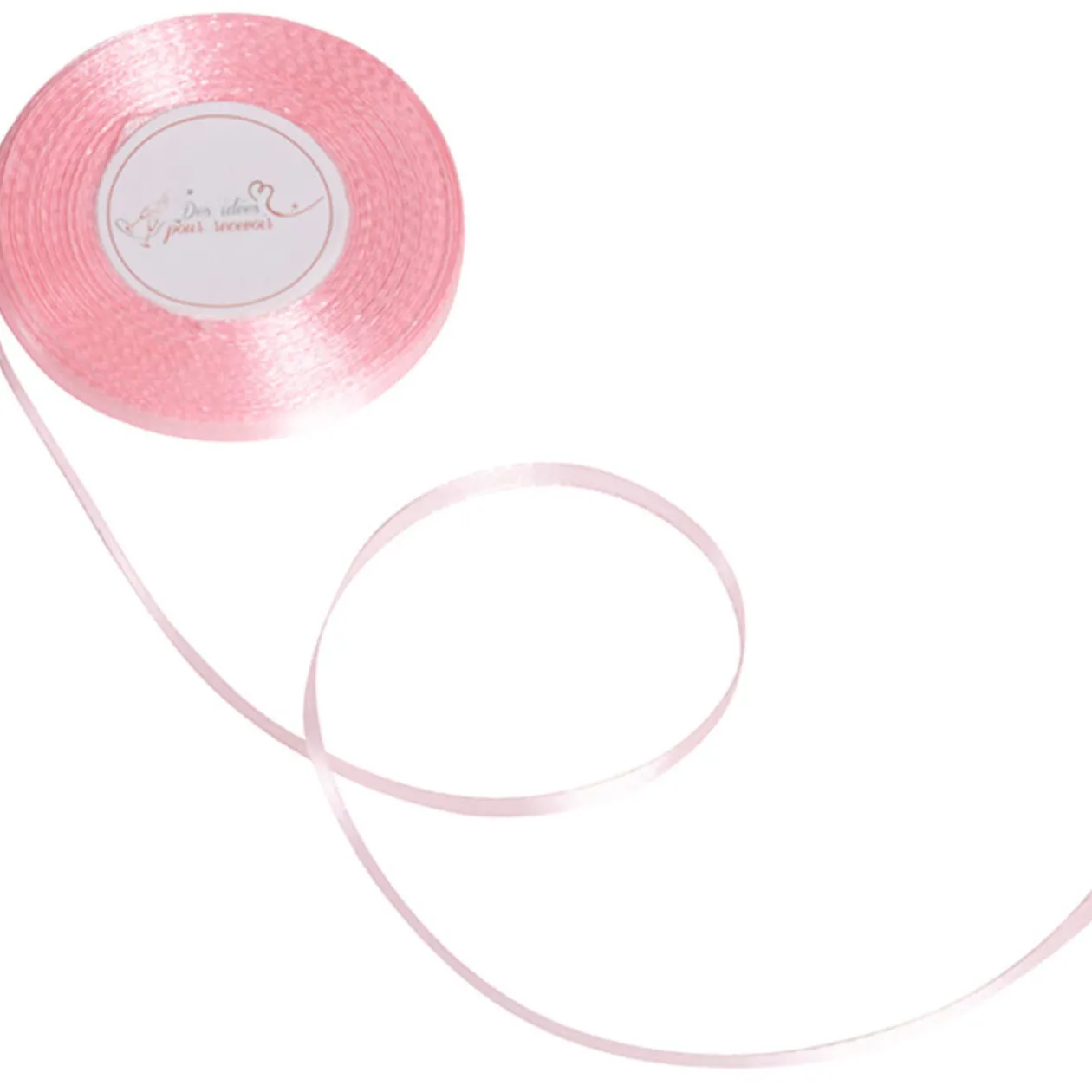 Ruban satin rose 25 m