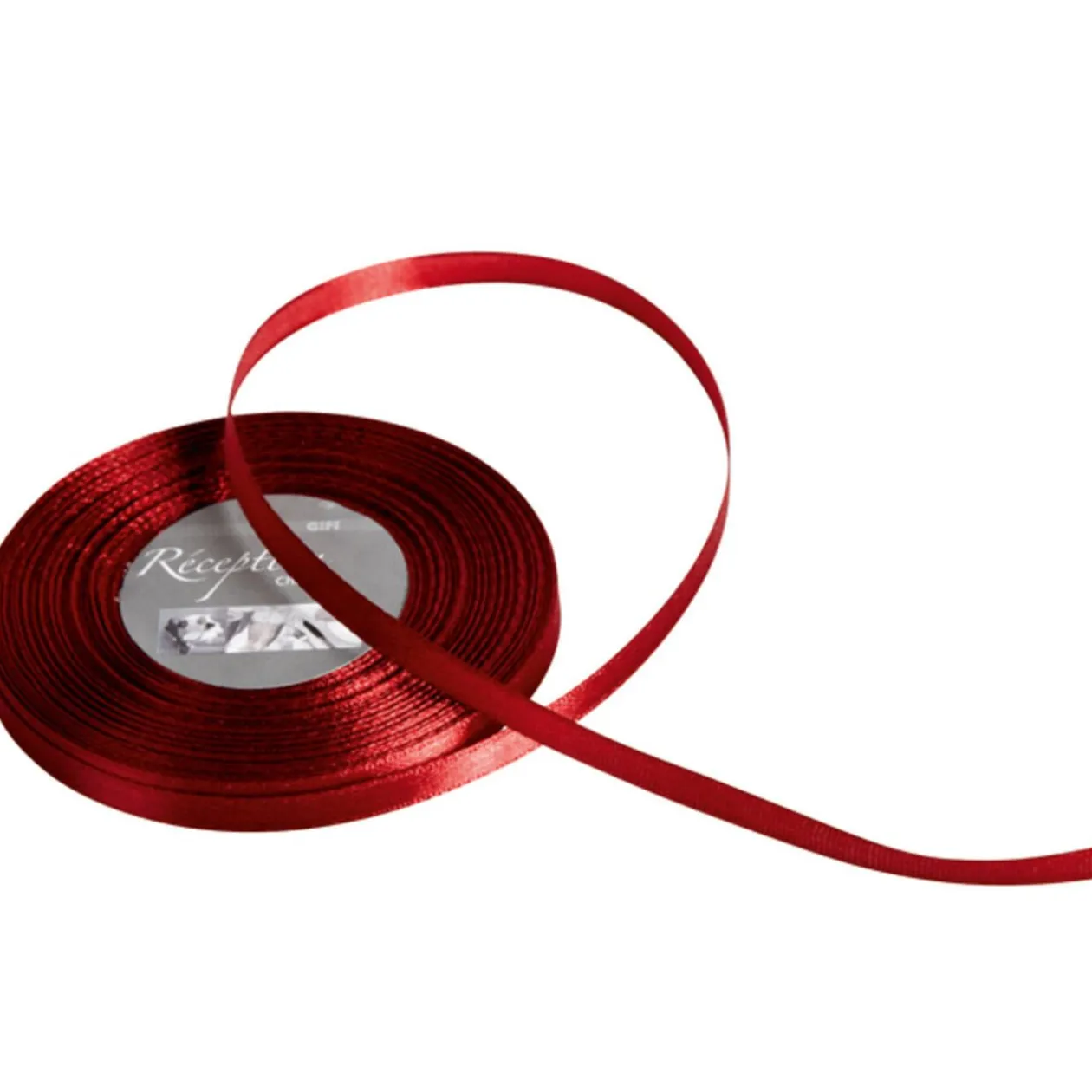 Ruban satin rouge bordeaux