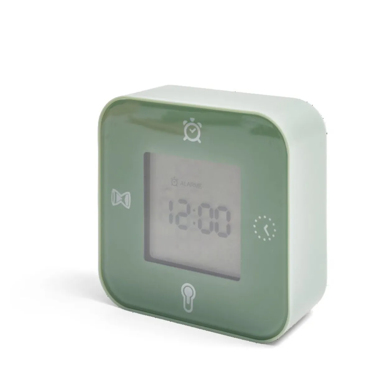 Réveil digital carré rétroéclairé