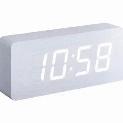 Réveil Homday X-Pert effet bois blanc