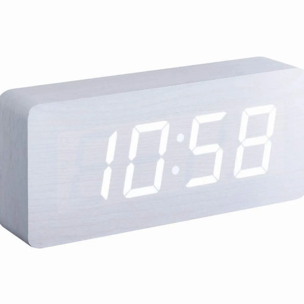 Réveil Homday X-Pert effet bois blanc